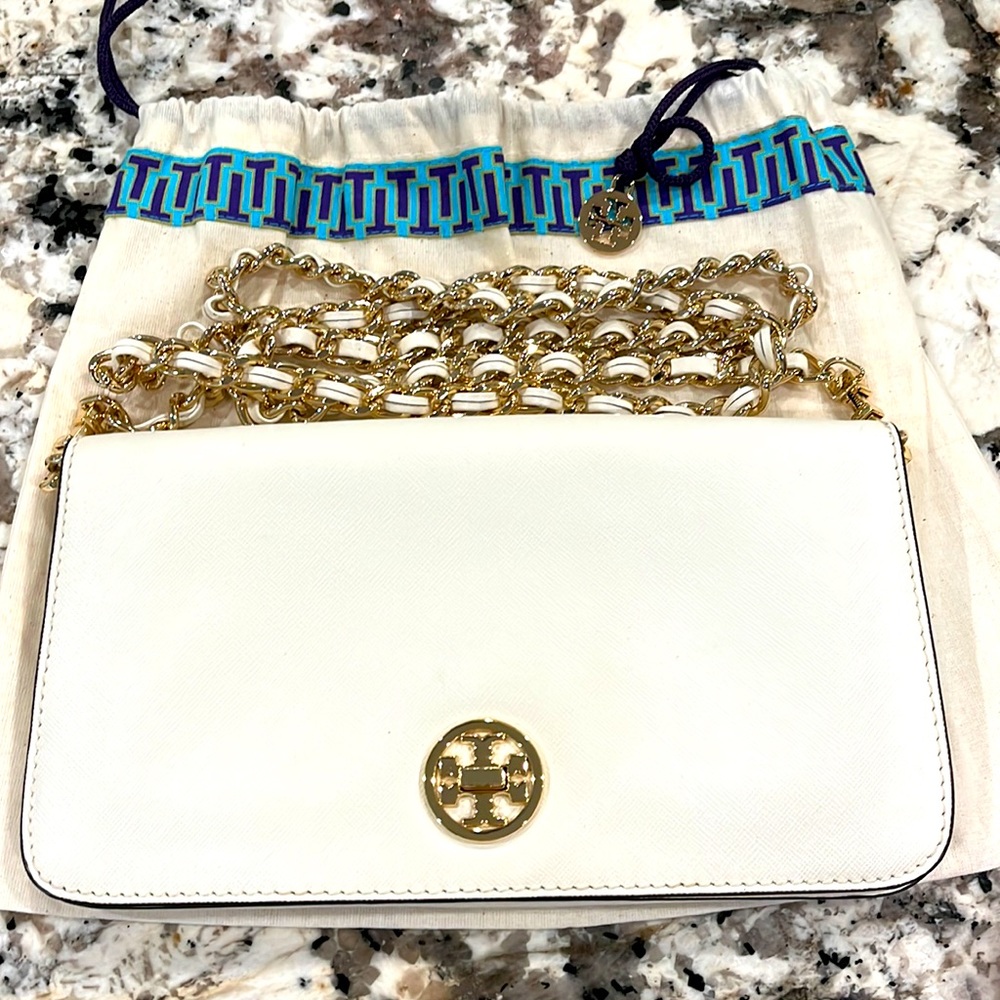 Tory Burch Mercer Leather Crossbody Handbag